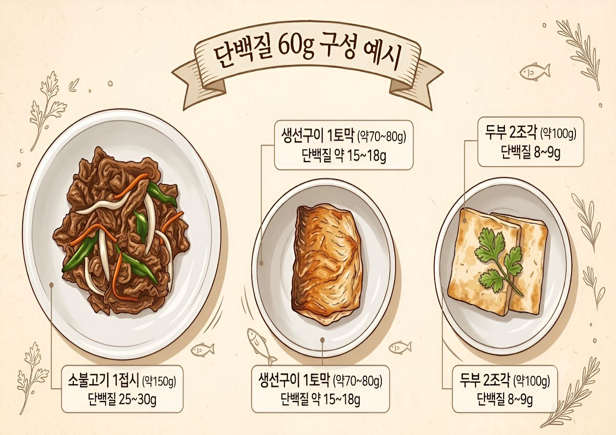 단백질은 하루에 어느 정도 먹어야 할까요? 이미지2