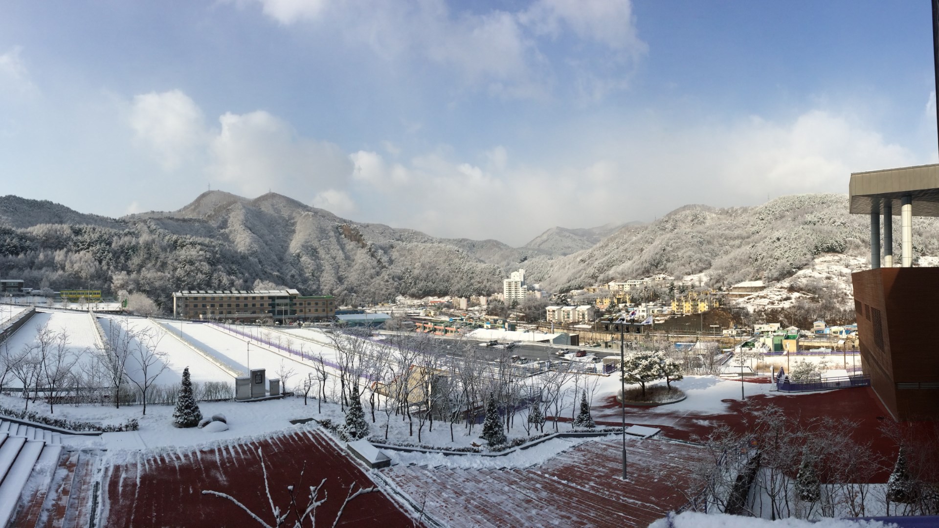 한국청소년안전체험관의 겨울 모습 이미지