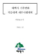 태백시 기후변화 적응대책 세부시행계획 이미지