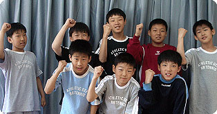 장성초등학교 핸드볼팀 사진