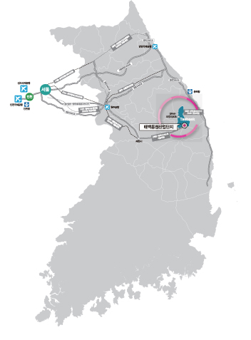 태백시는 삼수동, 황지동, 상장동, 문곡소도동, 장성동, 황연동, 철암동, 구문소동 등 총 8개의 행정동이 조직되어있다.